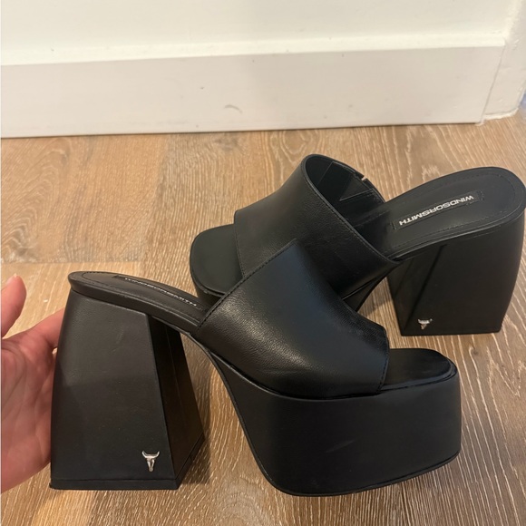 Windsor Smith- Black Platform Mules - Picture 2 of 5